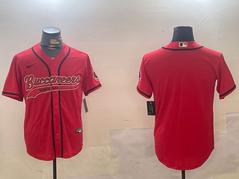 Men Tampa Bay Buccaneers Blank Red Joint Name 2024 Nike Limited NFL Jersey style 1